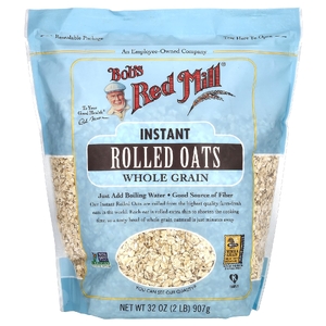 Bob's Red Mill, Овсяные хлопья быстрого приготовления, цельнозерновые, 907 г (32 унции)