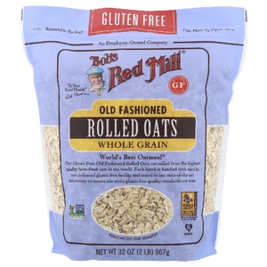 Bob's Red Mill, Традиционные овсяные хлопья, цельнозерновые, без глютена, 907 г (32 унции)
