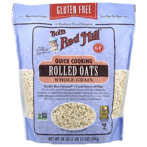 Bob's Red Mill, цельнозерновые овсяные хлопья быстрого приготовления, без глютена, 794 г (28 унций)