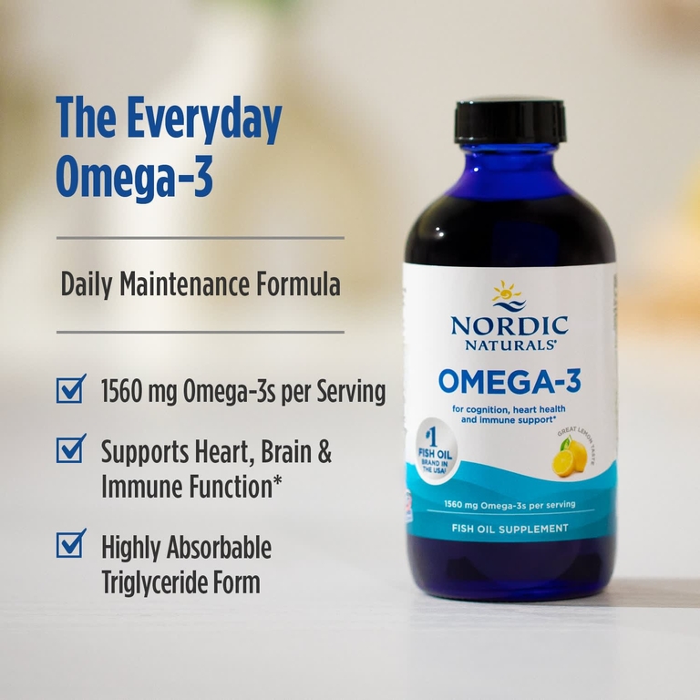 Nordic Naturals, Омега-3 со вкусом лимона, 1,560 мг, 473 мл (16 жидк. унций)