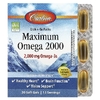 Carlson, Maximum Omega 2000, омега с натуральным лимонным вкусом, 30 капсул (1000 мг в 1 капсуле)