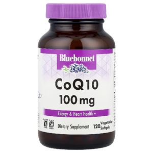 Bluebonnet Nutrition, коэнзим Q10, 120 вегетарианских капсул