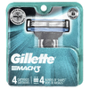 Gillette, Сменные кассеты Mach3, 4 шт. (Товар снят с продажи) 