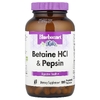Bluebonnet Nutrition, Бетаина гидрохлорид, с пепсином, 180 растительных капсул