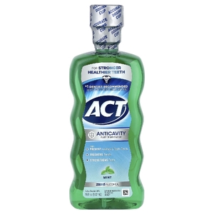 ACT, ополаскиватель для рта с фторидом, против кариеса, без спирта, мята, 532 мл (18 жидк. унций)