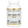 California Gold Nutrition, альфа-липоевая кислота, 600 мг, 120 растительных капсул
