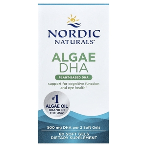 Nordic Naturals, ДГК из водорослей, 60 мягких таблеток (250 мг в мягком геле)