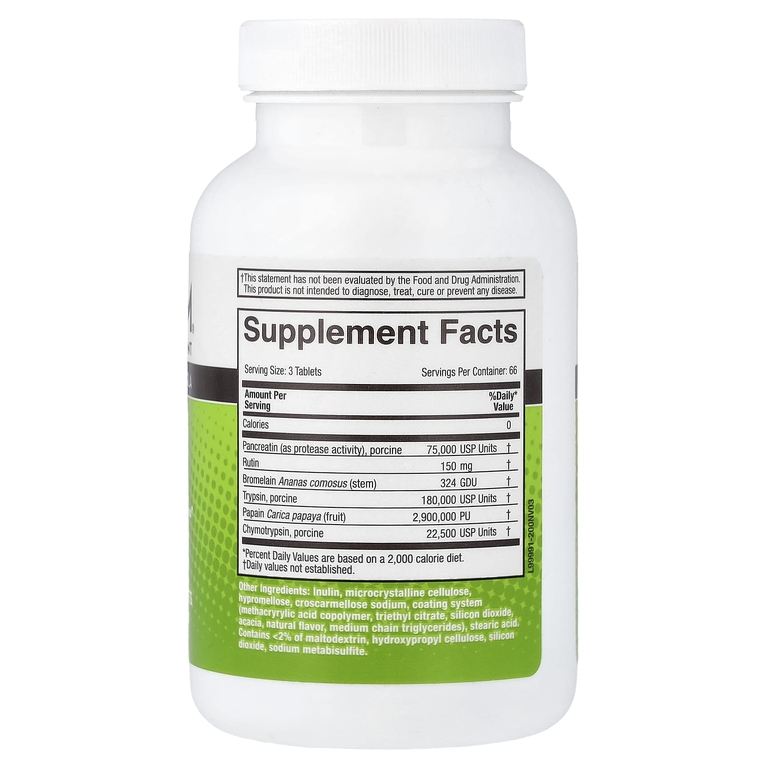 Naturally Vitamins, Medizym®, формула системных ферментов, 200 таблеток