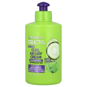 Garnier, Fructis, подсушивающий крем для кудрей, для всех типов локонов, 300 мл (10,2 жидк. унции)