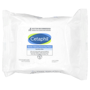 Cetaphil, Салфетки для деликатного снятия макияжа, 25 влажных салфеток