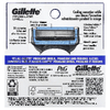 Gillette, Сменные кассеты для бритья Fusion5 Proshield, Chill, 4 кассеты