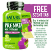 NATURELO, мультивитамины для беременных с фолатом, железом и кальцием, 180 вегетарианских капсул