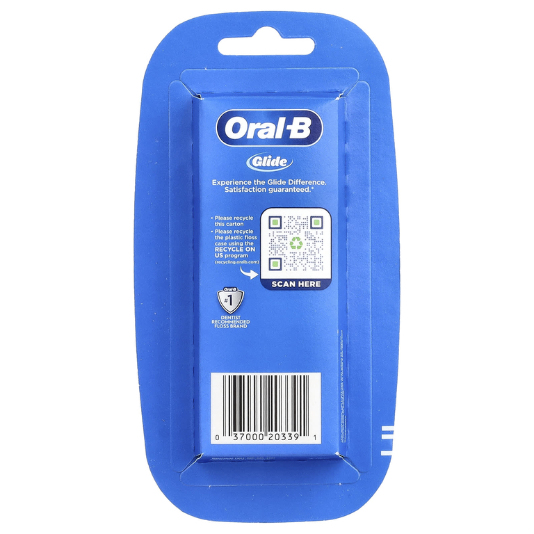 Oral-B, Glide, зубная нить для глубокого очищения, холодная мята, 2 шт. по 40 м (43,7 ярда)