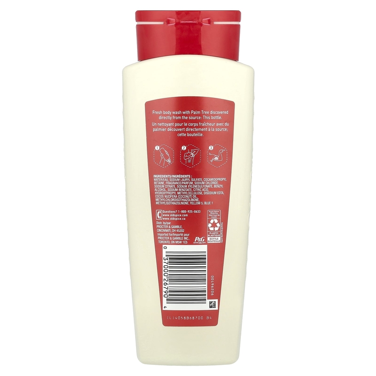 Old Spice, Гель для душа, фиджи с пальмой, 473 мл (16 жидк. унц.)
