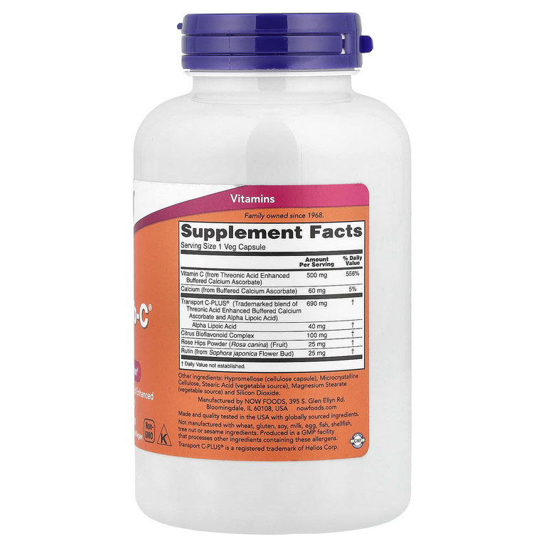 NOW Foods, комплекс для антиоксидантной защиты с витамином С, 180 растительных капсул
