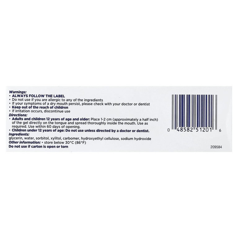 Biotene Dental Products, Гель Dry Mouth Oral Balance против сухости во рту, 42 г