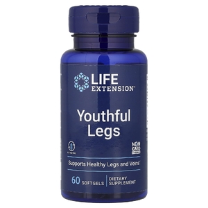 Life Extension, Youthful Legs, добавка для молодости ног, 60 капсул (250 мг в 1 капсуле)
