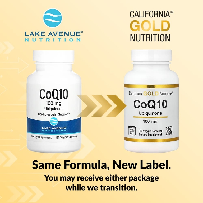 California Gold Nutrition, коэнзим Q10, убихинон класса USP, 100 мг, 120 растительных капсул