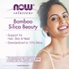 NOW Foods, Solutions, Bamboo Silica Beauty, диоксид кремния из бамбука, 90 вегетарианских капсул (380 мг в 1 капсуле)
