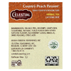 Celestial Seasonings, травяной чай с персиком, без кофеина, 20 чайных пакетиков, 41 г (1,4 унции)