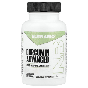 NutraBio, Curcumin Advanced, улучшенный куркумин, 60 капсул