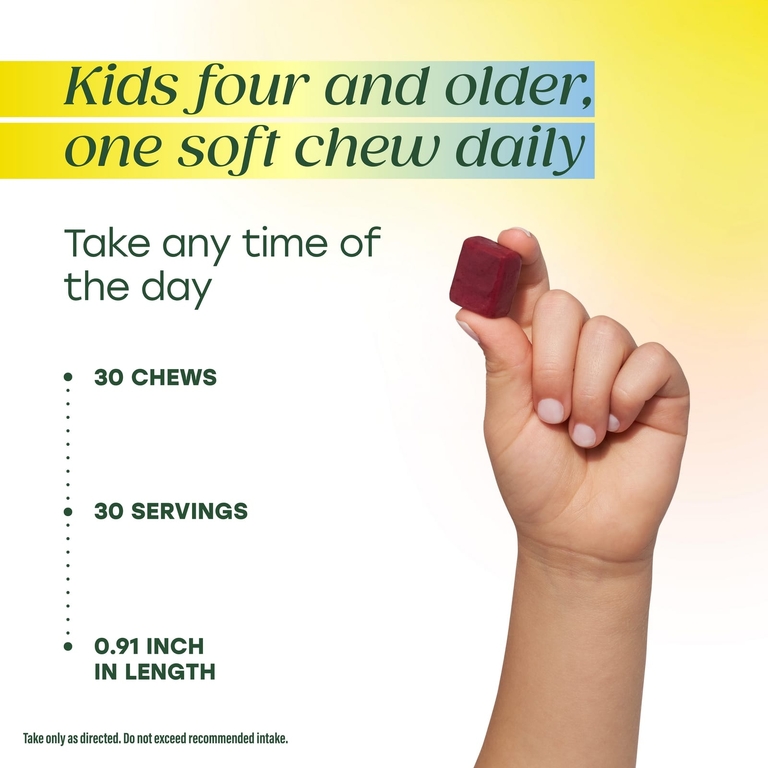 MegaFood, Kids One Daily, мультивитамины с вкусом винограда, 30 жевательных пастилок в индивидуальной упаковке