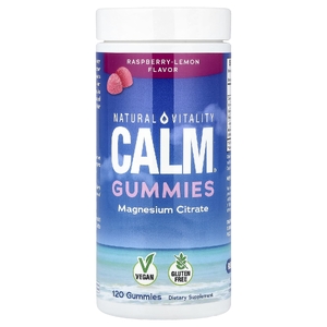Natural Vitality, CALM®, жевательные таблетки с магнием, со вкусом малины и лимона, 120 шт. (83 мг в 1 шт.)