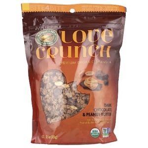 Nature's Path, Love Crunch®, органическая гранола премиального качества, темный шоколад и арахисовая паста, 325 г (11,5 унции)