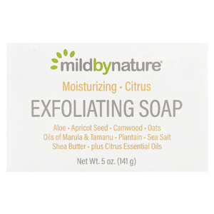 Mild By Nature, отшелушивающее кусковое мыло, с цитрусовым ароматом, 141 г