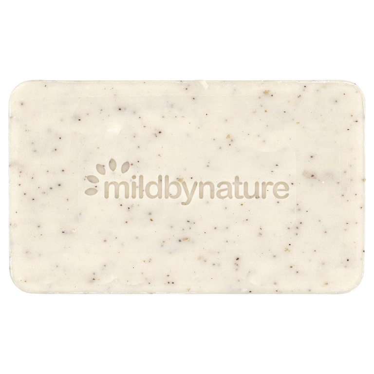 Mild By Nature, отшелушивающее мыло, с маслами марулы, таману и ши, без запаха, 141 г