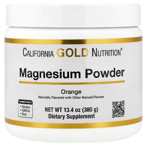 California Gold Nutrition, магний в растворимом порошке, со вкусом апельсина, 380 г (13,4 унции)