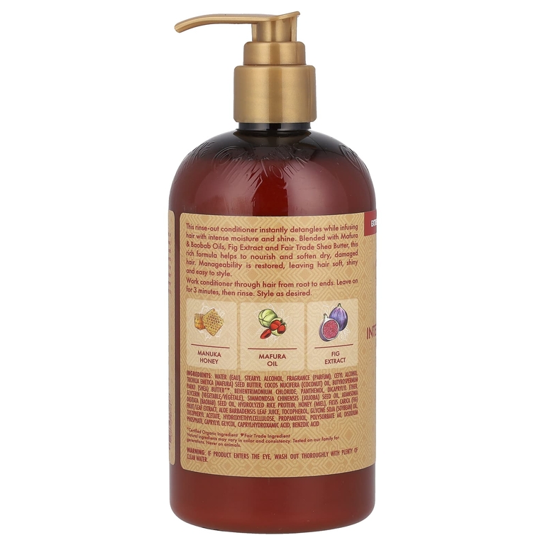 SheaMoisture, кондиционер для волос, с мёдом манука и маслом мафуры, интенсивное увлажнение, 384 мл (13 жидк. унций)