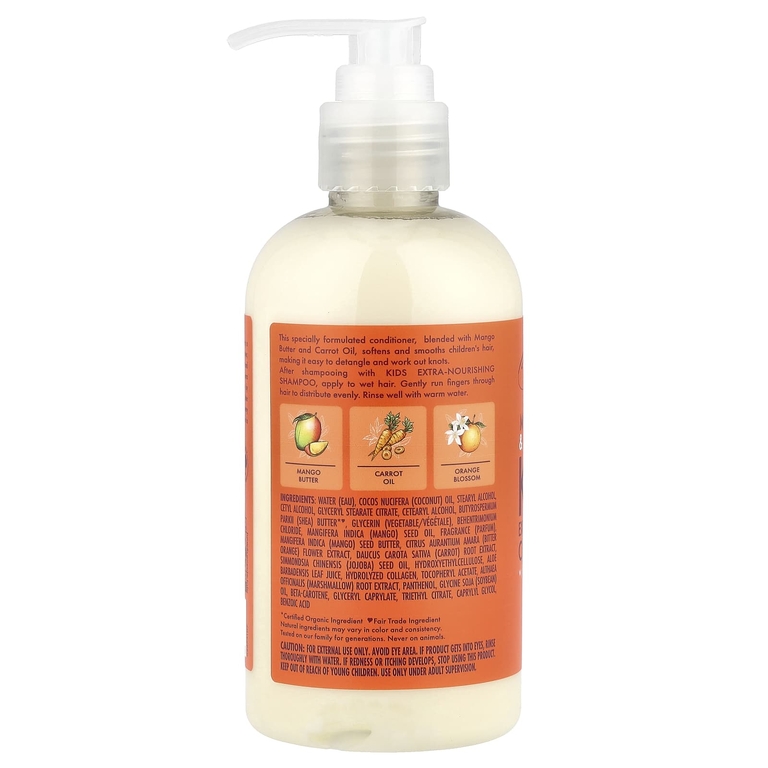 SheaMoisture, экстра-питательный кондиционер, для детей, манго и морковь, 237 мл (8 жидк. унций)