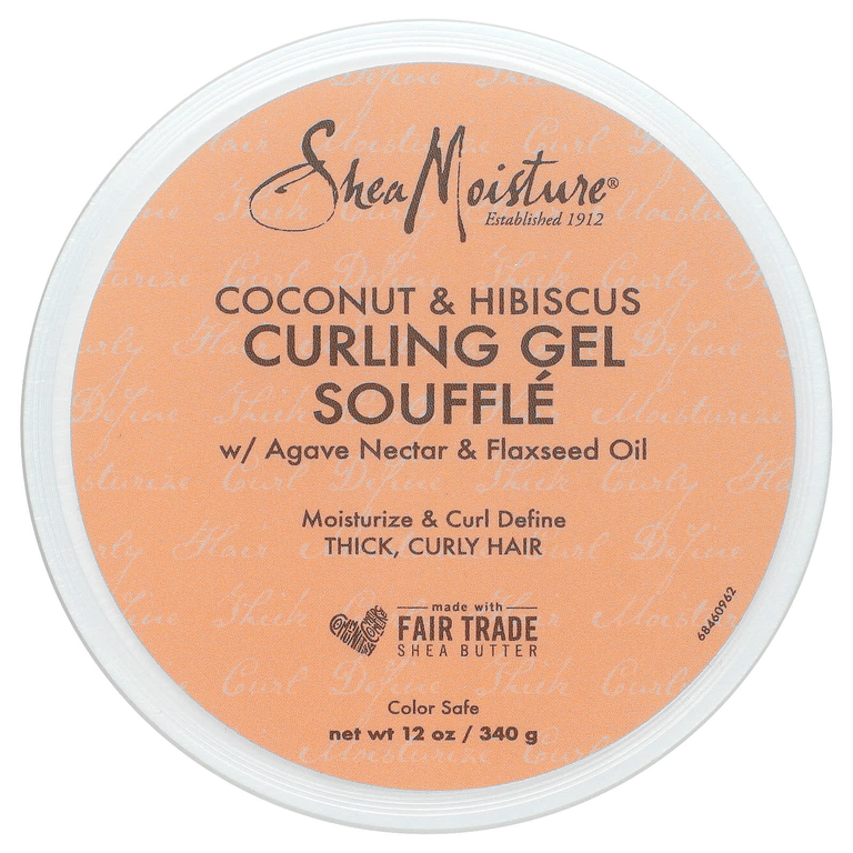 SheaMoisture, гель-суфле для вьющихся волос с кокосом и гибискусом, 340 г (12 унций)