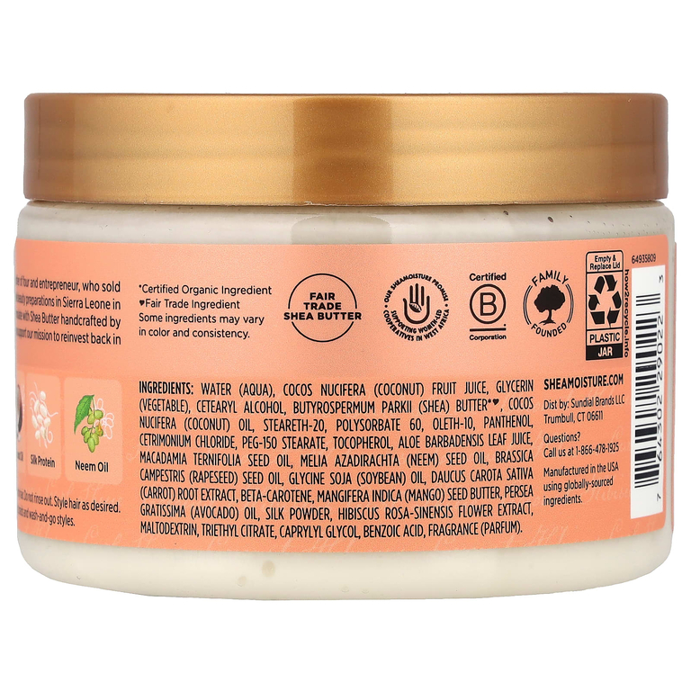 SheaMoisture, Смузи для локонов, кокос и гибискус, 340 г (12 унций)
