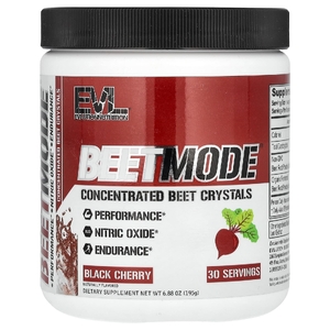 EVLution Nutrition, BeetMode, кристаллы концентрированной свеклы, черешня, 195 г (6,88 унции)