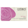 Cottons, Тампоны из 100% натурального хлопка, супер, без запаха, 16 тампонов (Товар снят с продажи) 