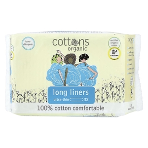 Cottons, удобные длинные пеленки из 100% хлопка, ультратонкие, 32 шт.