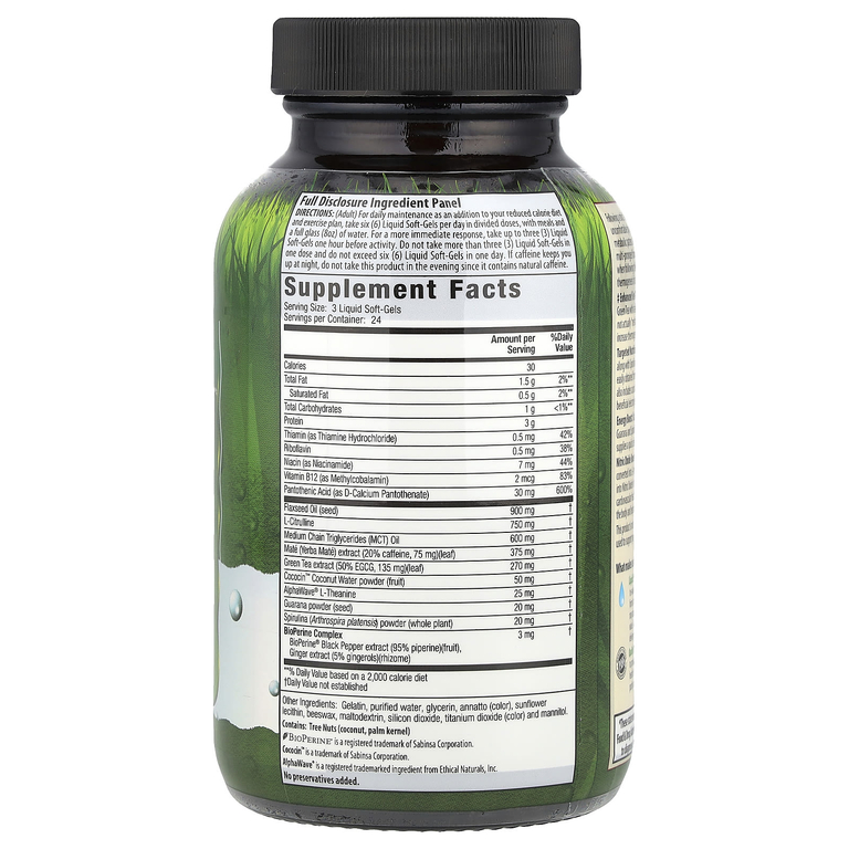 Irwin Naturals, Keto-Karma Burn Fat Red, 72 желатиновые капсулы