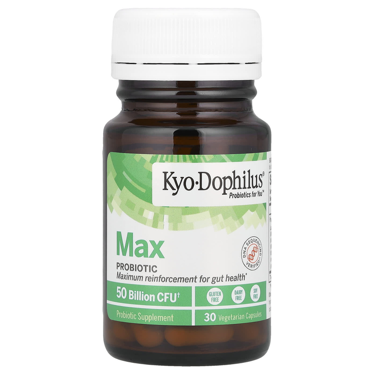 Kyolic, Kyo-Dophilus, пробиотик максимального действия, 50 млрд КОЕ, 30 вегетарианских капсул