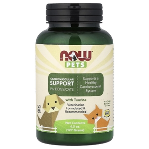 NOW Foods, Pets, добавка для кошек и собак для поддержки сердечно-сосудистой системы, 127 г (4,5 унции)