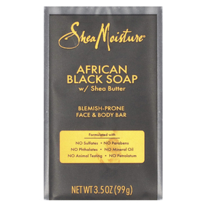 SheaMoisture, африканское чёрное мыло с маслом ши для устранения несовершенств кожи лица и тела, 99 г