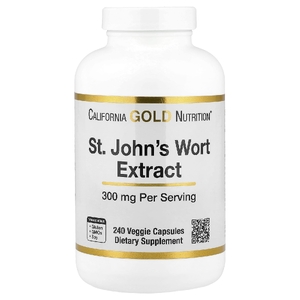 California Gold Nutrition, экстракт зверобоя, 300 мг, 240 растительных капсул